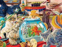 SunsOut Puzzle Kočky u akvária - XXL PUZZLE