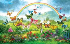 SunsOut Puzzle Duha a motýlci