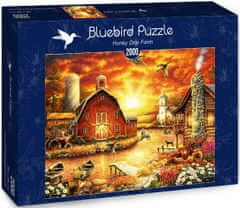 Blue Bird Puzzle Západ slunce nad farmou