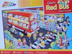 Puzzle Červený autobus - PODLAHOVÉ PUZZLE