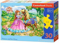 Puzzle Princezna se svým koníkem - DĚTSKÉ PUZZLE
