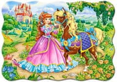 Puzzle Princezna se svým koníkem - DĚTSKÉ PUZZLE