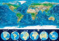 Educa Puzzle Mapa světa - SVÍTÍCÍ PUZZLE