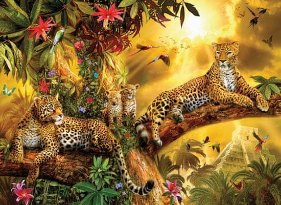 SunsOut Puzzle Jaguáři v džungli