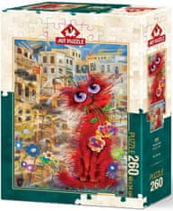 Art puzzle Puzzle Červená kočka
