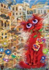 Art puzzle Puzzle Červená kočka