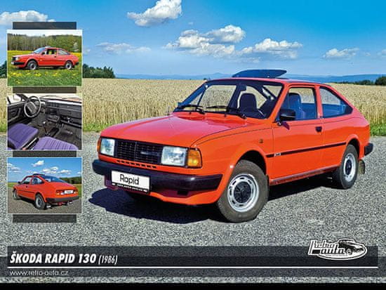 RETRO-AUTA© Puzzle Škoda Rapid 130 (1986)