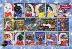 AnaTolian Puzzle Vánoční kočky