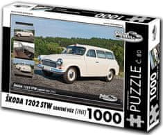 RETRO-AUTA© Puzzle Škoda 1202 STW (1961)