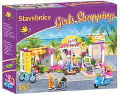 Kids World Stavebnice Girls Shopping 376 ks, samostatně