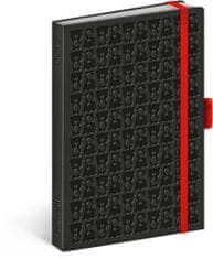 Presco Publishing Notes Teribear, černý, linkovaný, 9 x 13 cm