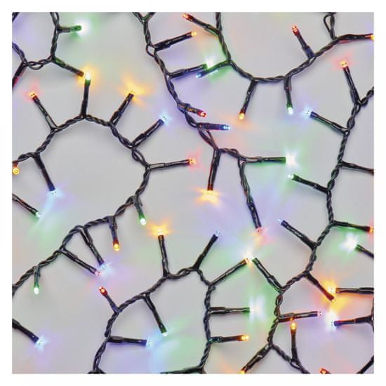 Emos LED vánoční řetěz – ježek, venkovní, 12m, multicolor,časovač