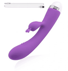 LOLO luxusní vibrátor se stimulátorem fialový