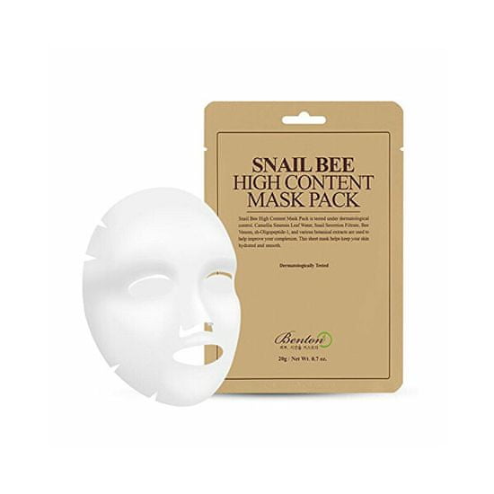 Benton Anti-Age plátýnková maska Snail Bee (High Content Mask Pack) 20 g