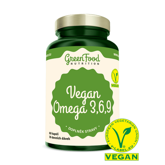 GreenFood Nutrition Vegan Omega 3,6,9, 60 kapslí