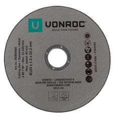 VONROC VONROC Řezné kotouče - 125 mm | Včetně 12 ks - Univerzální