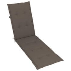 Greatstore Poduška na polohovací židli taupe (75+105) x 50 x 4 cm