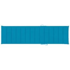 Greatstore Poduška na zahradní lehátko modrá 200 x 50 x 4 cm textil