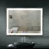 Nemlžící koupelnové zrcadlo s LED osvětlením 80x60 cm KZ1