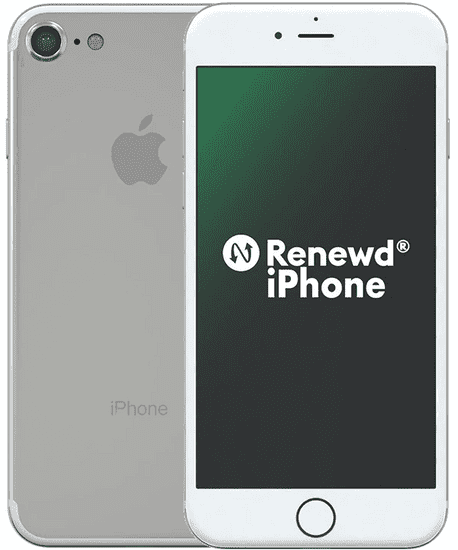 Apple Refurbished iPhone 7, 128GB, Silver (Renewd)