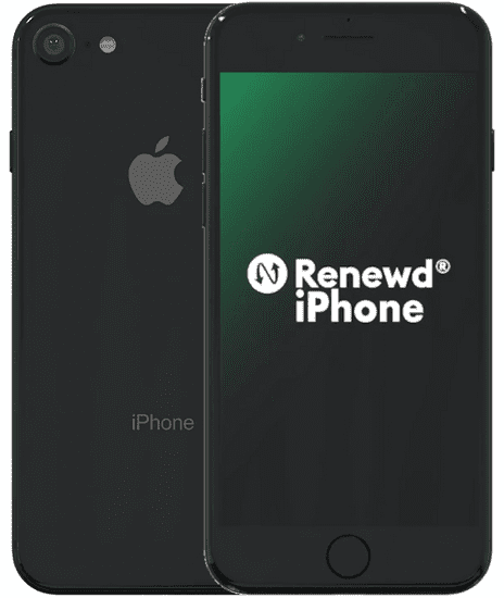 Apple Refurbished iPhone 8, 64 GB, Space Gray (Renewd) - zánovní