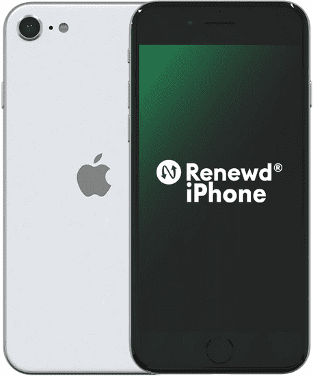 Apple Refurbished iPhone SE, 64GB, White (Renewd)