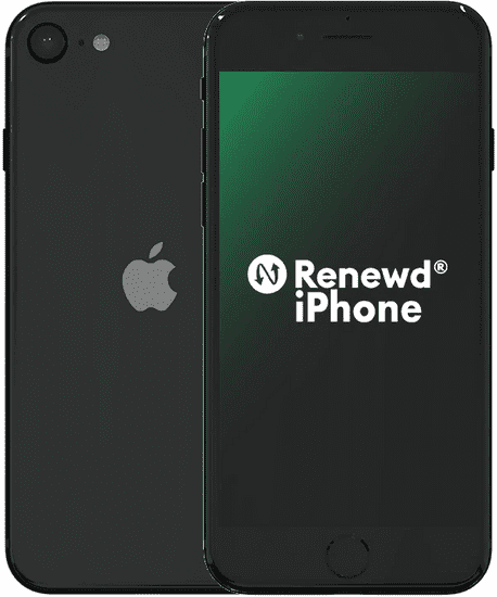 Apple Refurbished iPhone SE, 128GB, Black (Renewd)