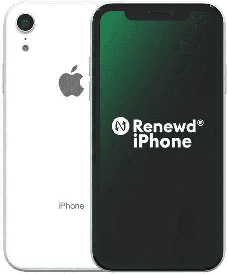 Apple Refurbished iPhone XR, 128GB, White (Renewd)
