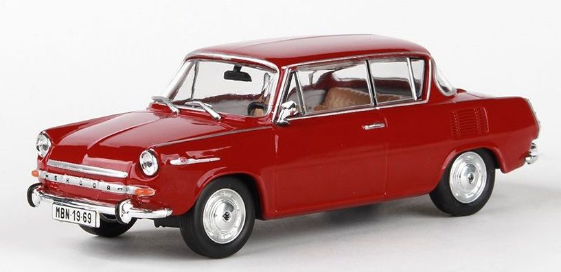 Levně Abrex Škoda 1100MBX (1969) 1:43 - Červená Rubínová