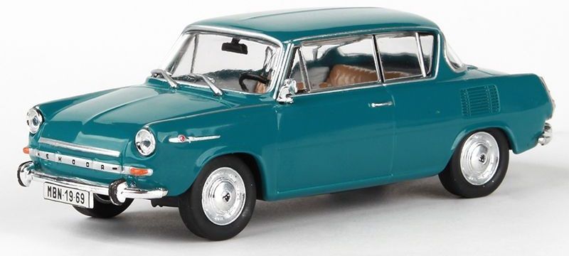 Levně Abrex Škoda 1100MBX (1969) 1:43 - Modrozelená tmavá
