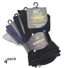 RS dámské bambusové zdravotní ruličkové ponožky 1201521 4-pack, 39-42