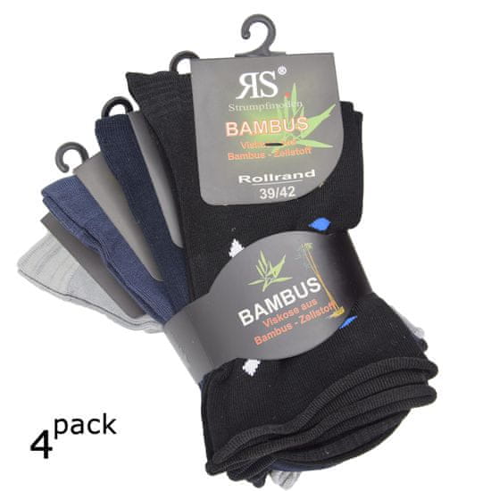 RS dámské bambusové zdravotní ruličkové ponožky 1201521_4pack