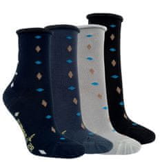 RS dámské bambusové zdravotní ruličkové ponožky 1201521 4-pack, 39-42