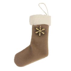 Dekorační ponožka Vánoční 12x19 cm