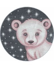 Ayyildiz Dětský kusový koberec Bambi 810 pink kruh 120x120 (průměr) kruh