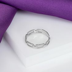 Brilio Silver Módní stříbrný prsten RI002W (Obvod 52 mm)