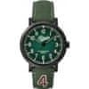Timex Originals University TW2P83300, se zeleným koženým řemínkem
