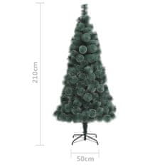 Greatstore Umělý vánoční stromeček se stojanem zelený 210 cm PVC