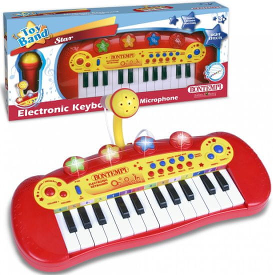 Bontempi Dětské elektronické klávesy s mikrofonem