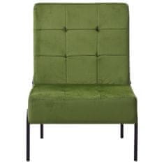Greatstore Relaxační židle 65 x 79 x 87 cm světle zelená samet