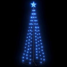 Greatstore Vánoční stromek kužel 100 modrých LED světel 70 x 180 cm