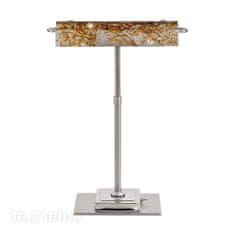 Kolarz BANKERS stolní lampa, vzor LIBERTA, stříbrná
