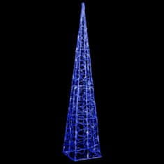 Vidaxl Akrylový dekorativní světelný LED kužel modrý 120 cm