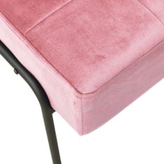 Greatstore Relaxační židle 65 x 79 x 87 cm růžová samet
