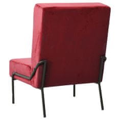 Greatstore Relaxační židle 65 x 79 x 87 cm vínová samet