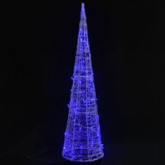 Vidaxl Akrylový dekorativní světelný LED kužel modrý 90 cm