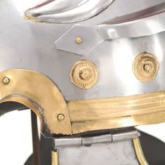 shumee Římská válečnická přilba pro LARPy replika stříbro ocel