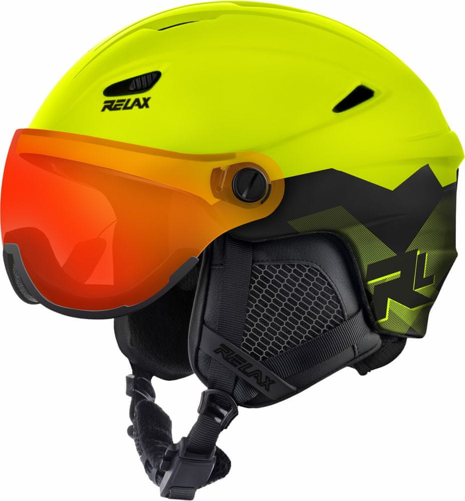 Levně Relax Stealth RH24R/M lyžařská helma, M (56 - 58 cm), žlutá