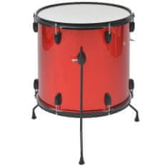 Greatstore Souprava bicích ocel pro dospělé s práškovým lakem červená