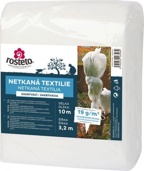 Rosteto Neotex / netkaná textilie - bílá 19g šíře 10 x 3,2 m